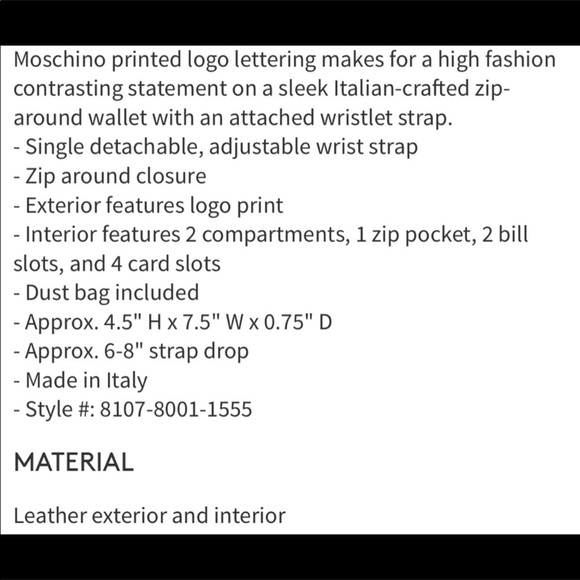 NEW Moschino - Picture 4 of 8